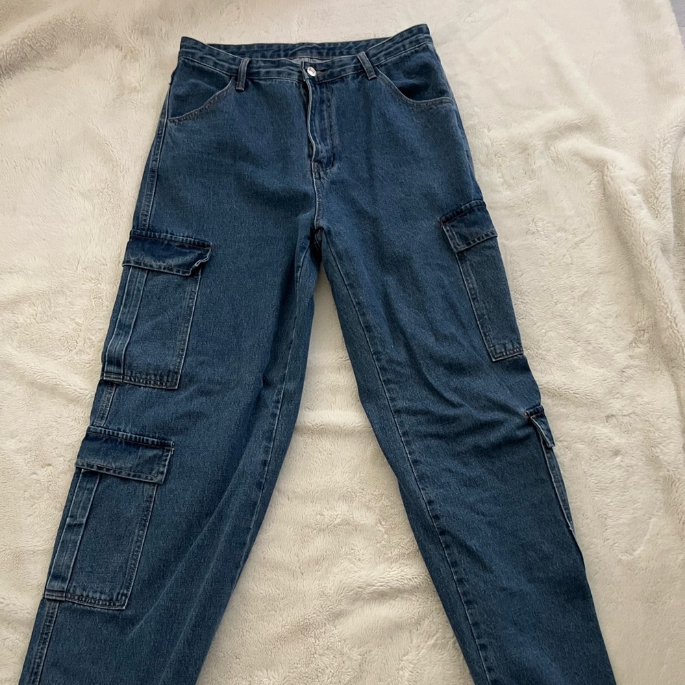 baggy denim jeans
